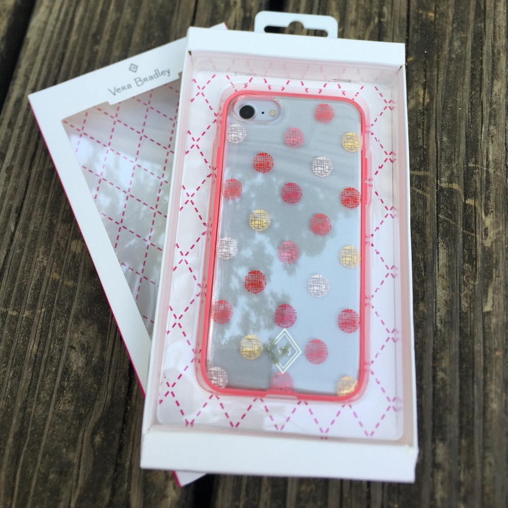Vera Bradley IPhone 8/7 Case Pink Polkadots!